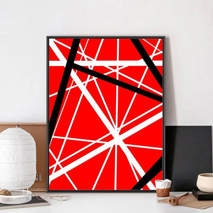 Poster met zachte penseellijnen