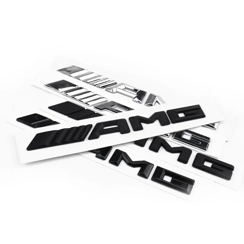 Auto stickers - Zwarte en zilveren AMG ontwerpen voor unieke styling