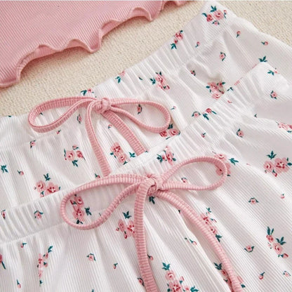 Dames pyjama set in trendy kleuren