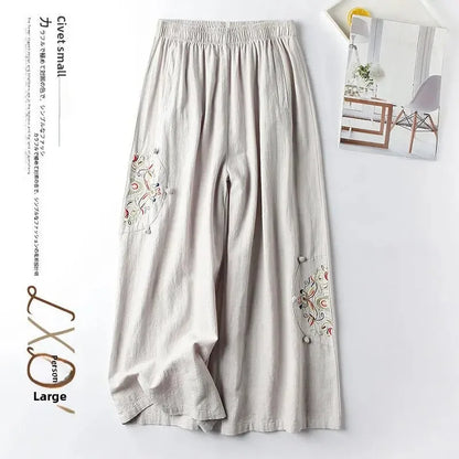 C&A linnen broek dames met strikband – Vrouwelijk accent