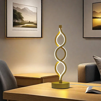 Lampje nachtkast met glazen kap – Elegant en licht