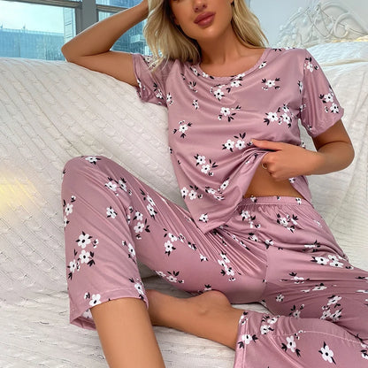 Dames pyjama winter met gevoerde stof