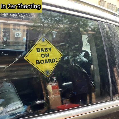Autostickers - Grappige "Baby on Board" Sticker voor Veiligheid en Humor