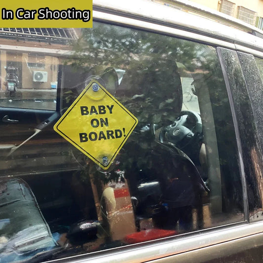 Autostickers - Grappige "Baby on Board" Sticker voor Veiligheid en Humor