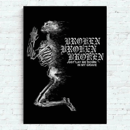 Woonkamer poster met rustgevende kleuren