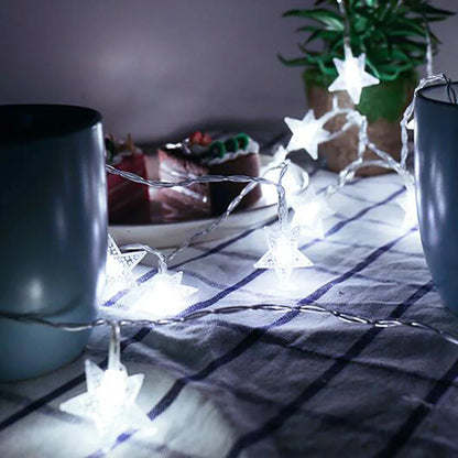 Lichtslinger met sterretjes voor een magische sfeer