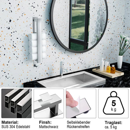 Wit handdoekrek wandmodel – Neutraal en praktisch