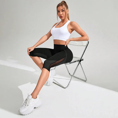 Hippe yoga kleding set met crop top