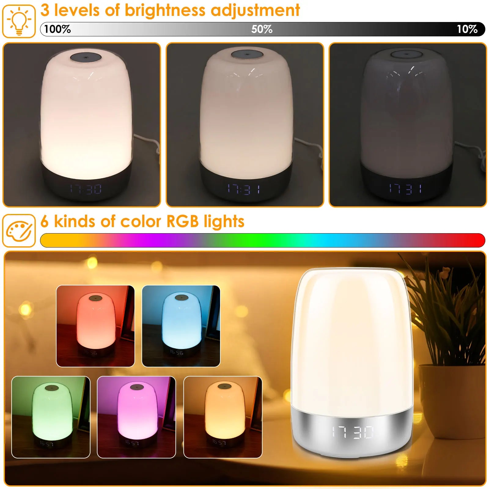 Action wake up light met kleurrijk display – Goedkoop en vrolijk
