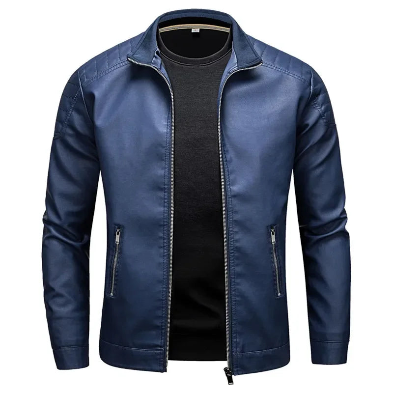 Moderne leren jassen heren met slim fit – Voor een verzorgde look