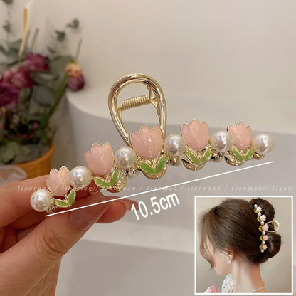 Sierlijke haarband met bloemen voor dames