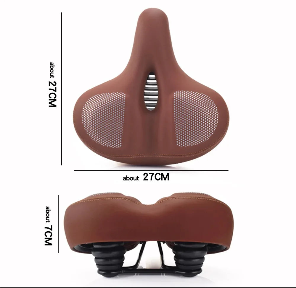 Fietszadel met centrale ventilatieopening