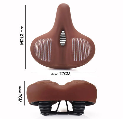 Fietszadel met centrale ventilatieopening