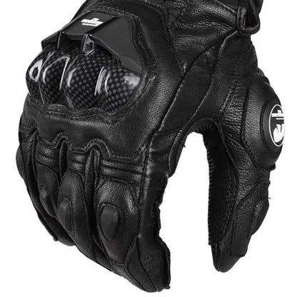 Winddichte leren handschoenen voor heren