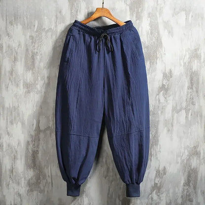 Linnen broek man in natuurlijke kleur – Voor een rustige look