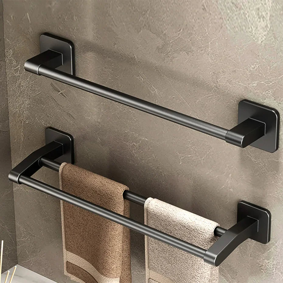 Handdoekrek met haakjes – Voor extra accessoires
