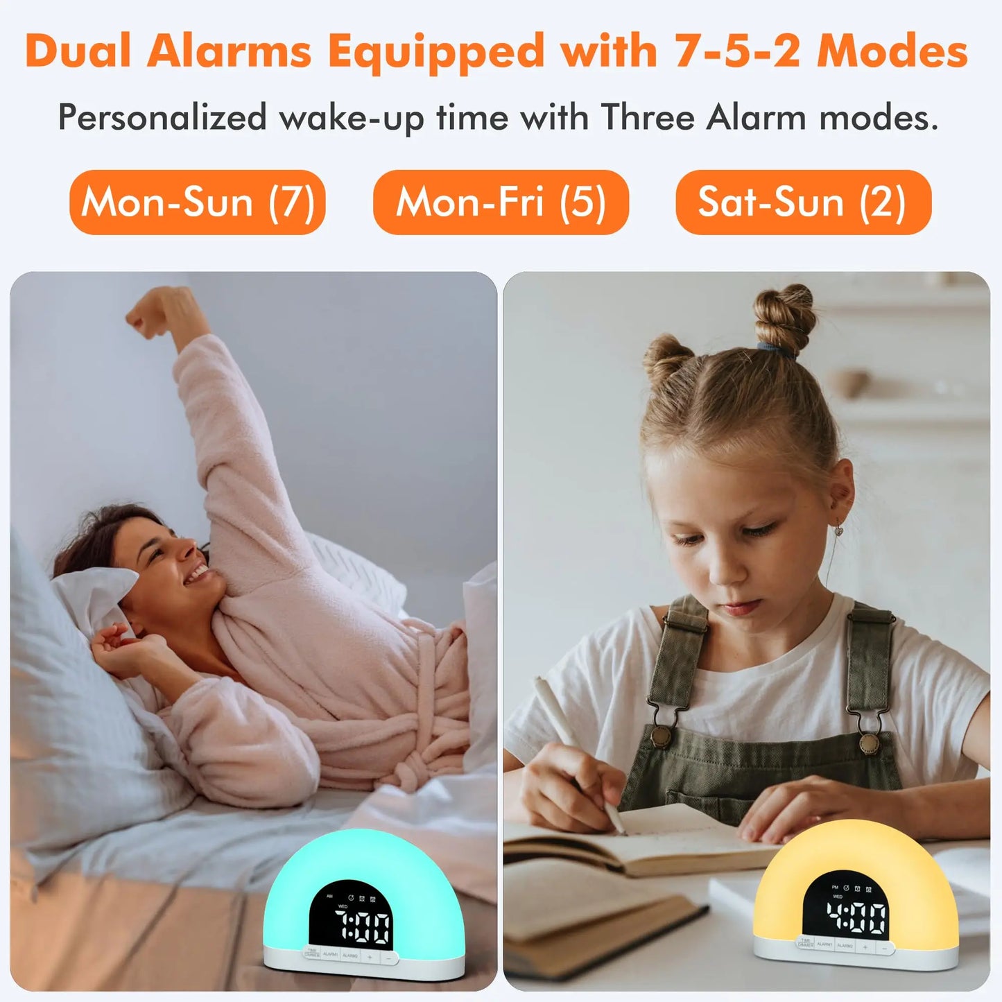 Wake up to light met zachte LED’s – Geen fel ochtendlicht
