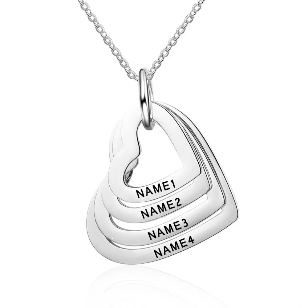 Naam in ketting verwerkt in barvormige hanger