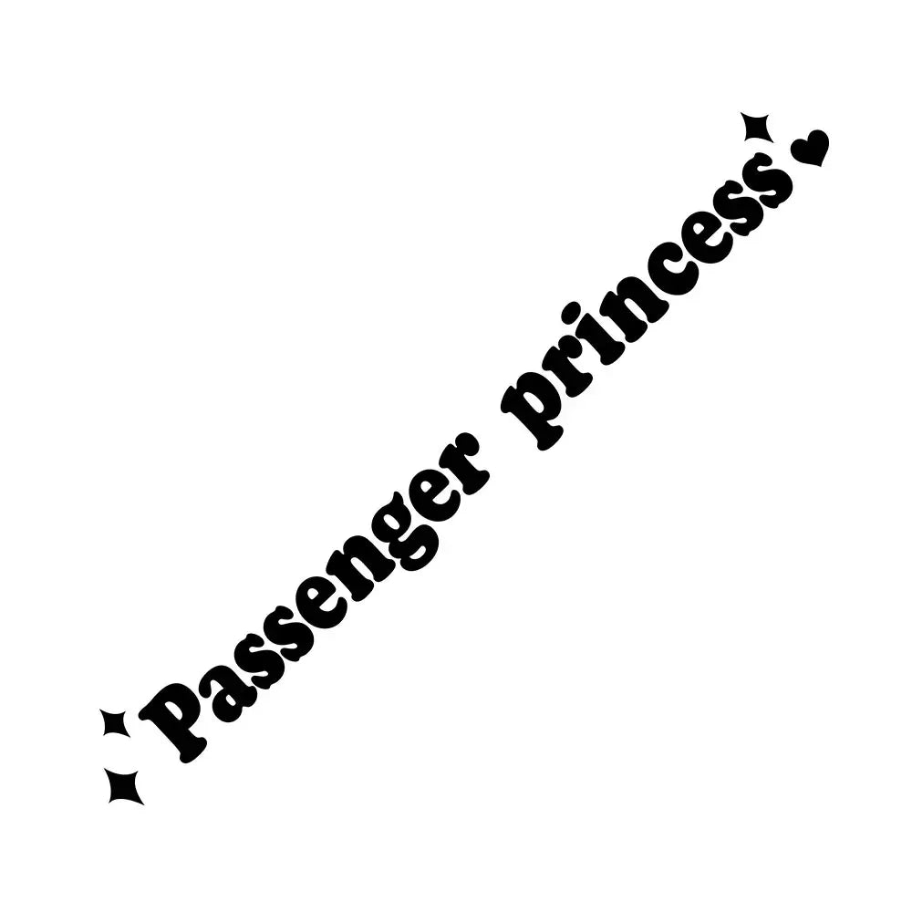 Auto stickers - Passenger Princess achterruit decoratie voor persoonlijke flair