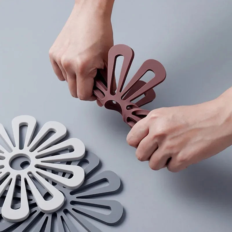 Onderzetters pan met siliconen noppen – Antislip en hittewerend