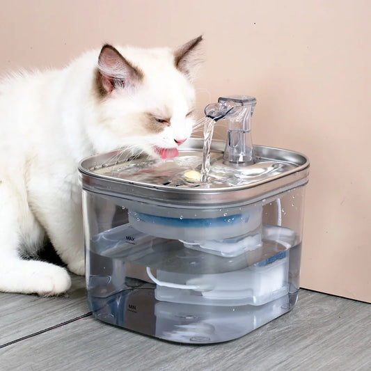 Fonteintje voor kat met stille waterloop – Zacht geluid