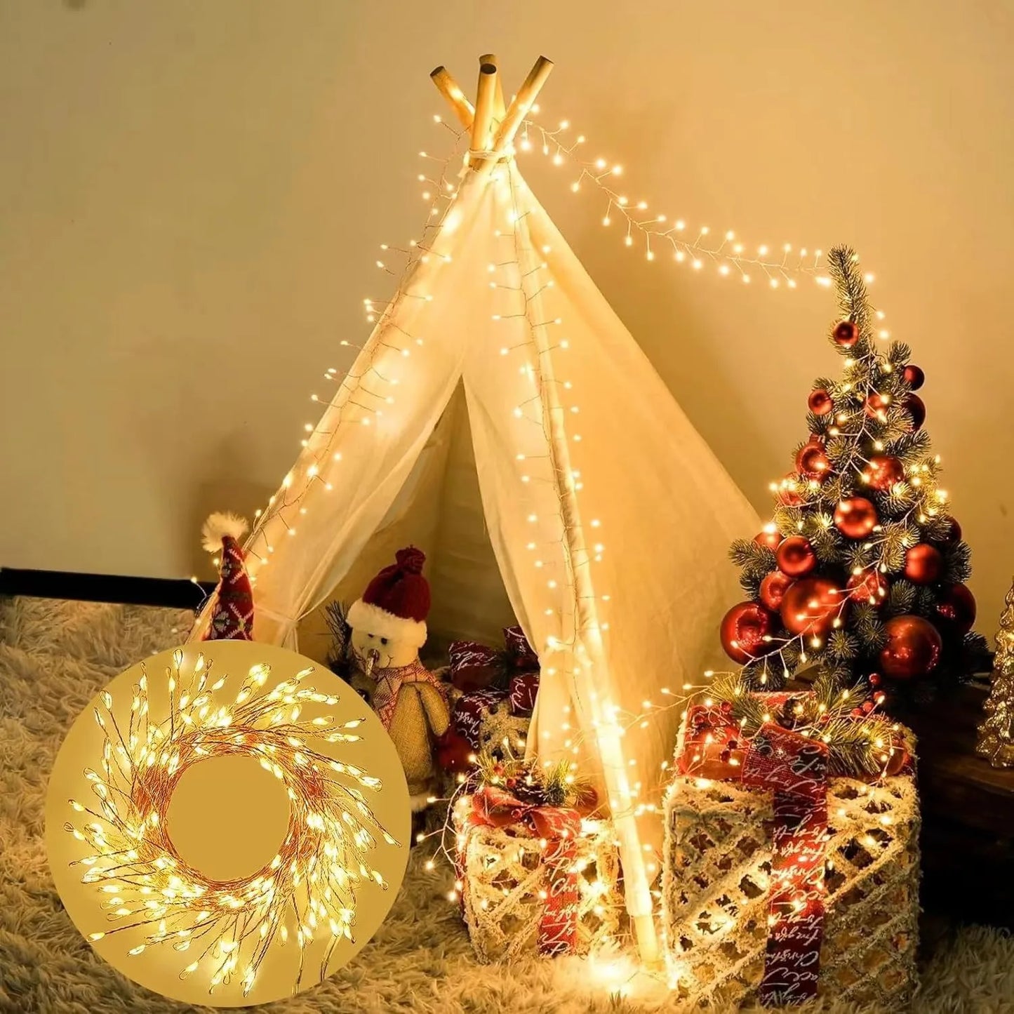 Klassieke lichtslinger voor kerst – Traditionele sfeer