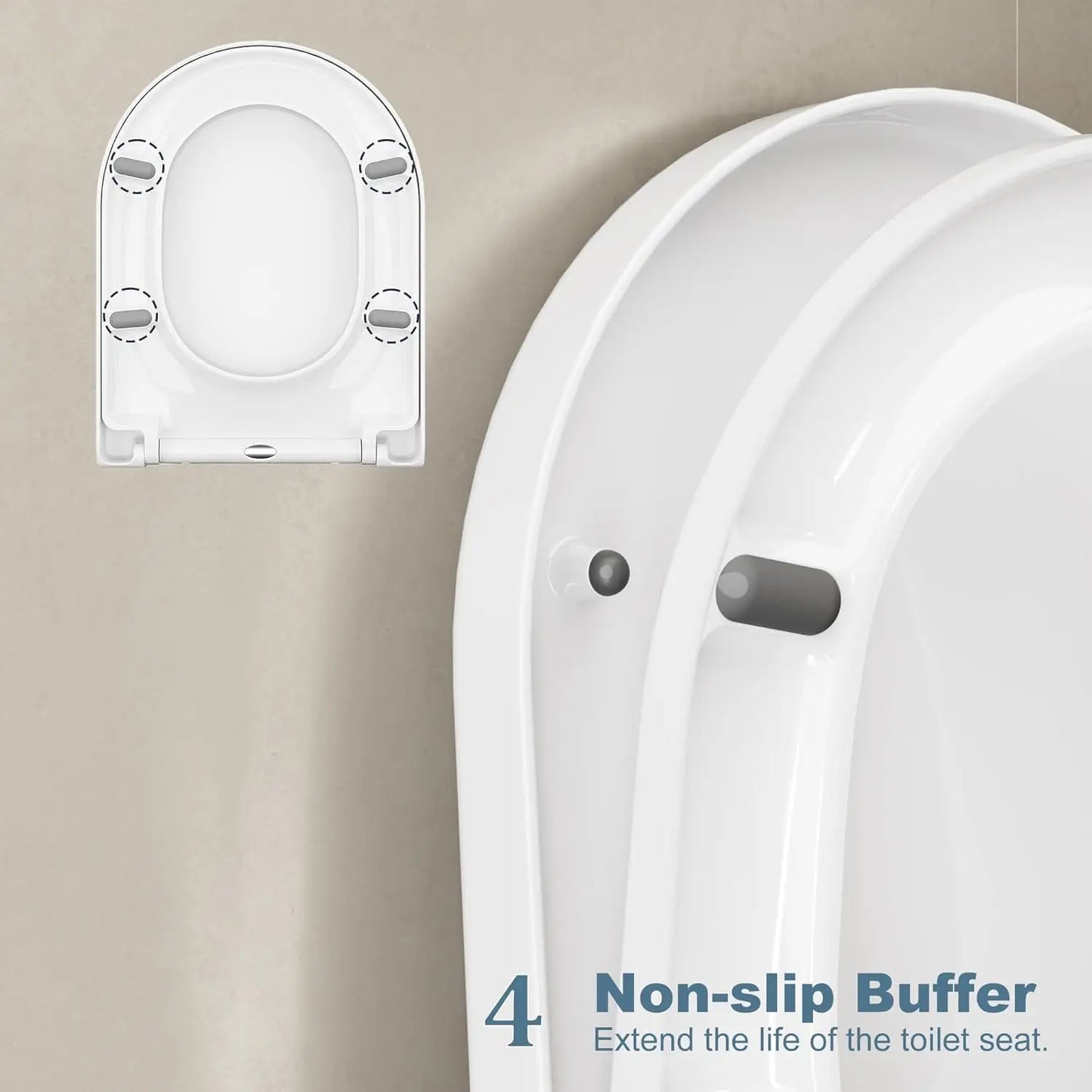 WC bril met waterbestendige coating – Makkelijk schoon te maken