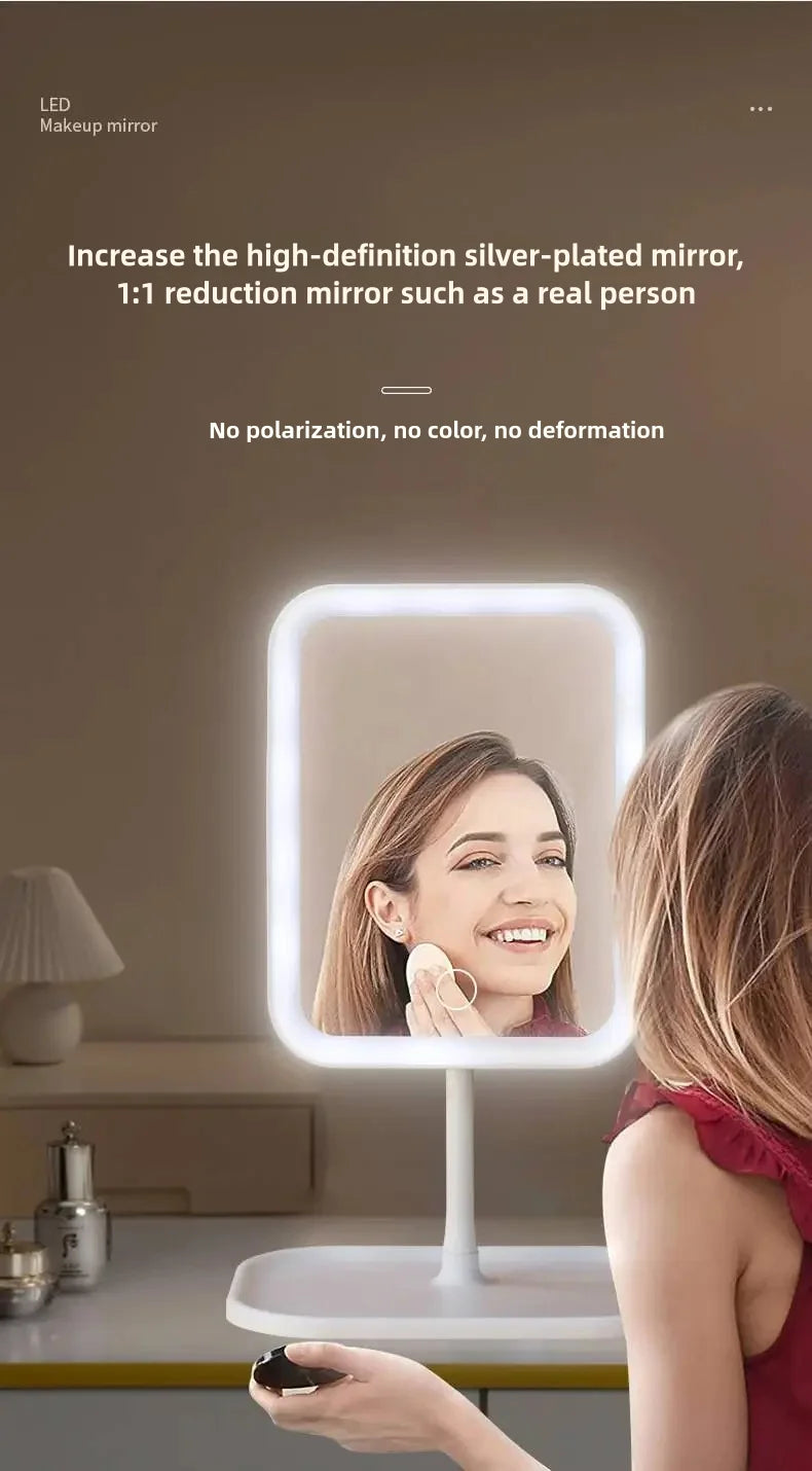 Draaibare make-up spiegel met verlichting – Flexibel en handig