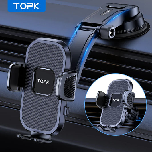 Telefoonhouder auto met ventilatieclip – Compact en stabiel