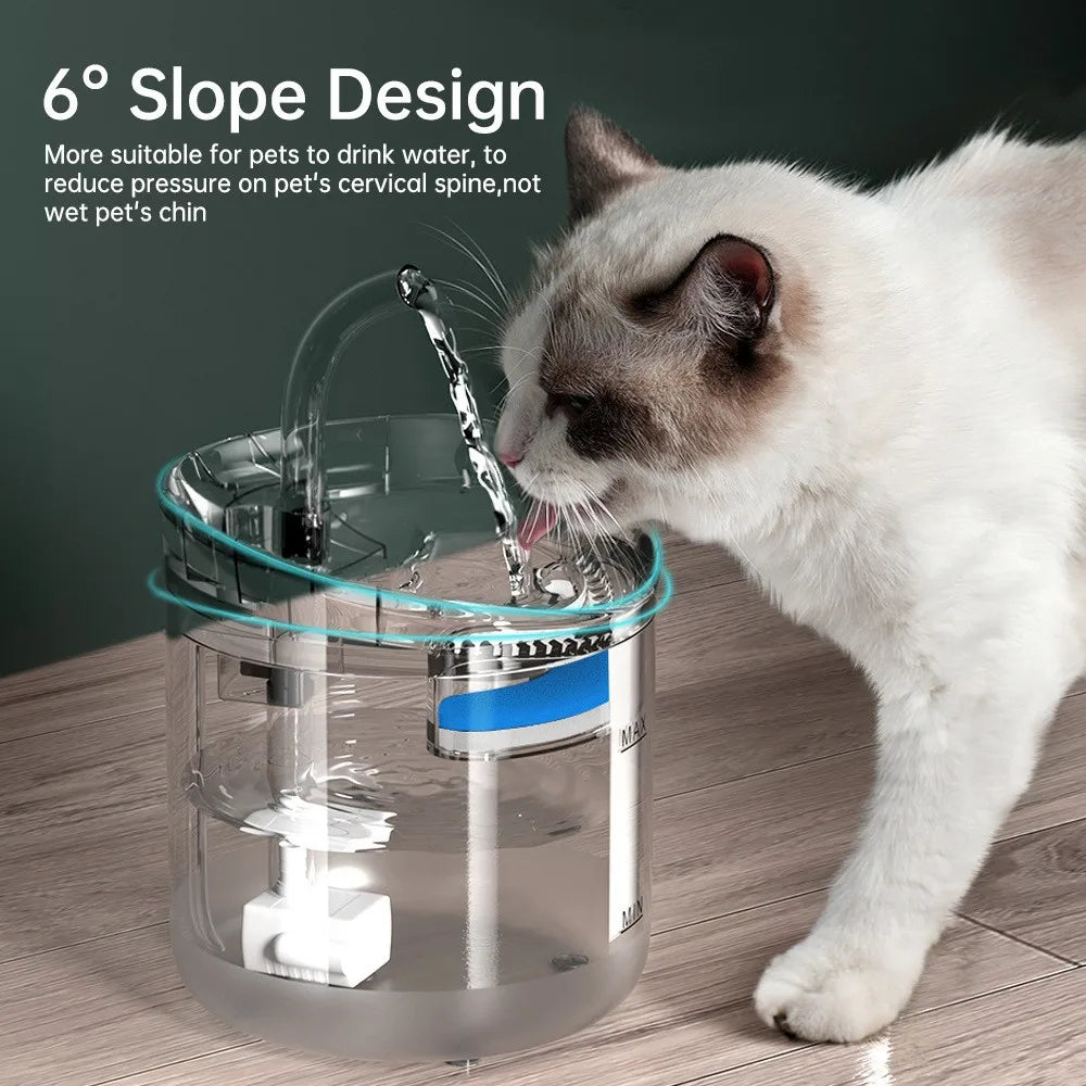 Katten waterfontein met dubbele filter – Extra zuivering