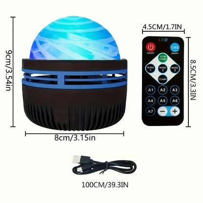 Sterrenhemel projector lamp met maan en wolken