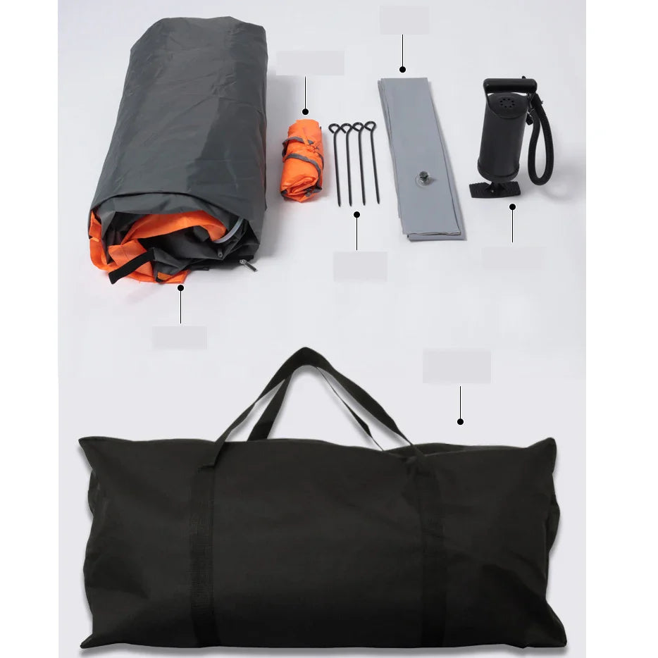 Pop-up tent met haak voor lamp – Verlichting in de nacht