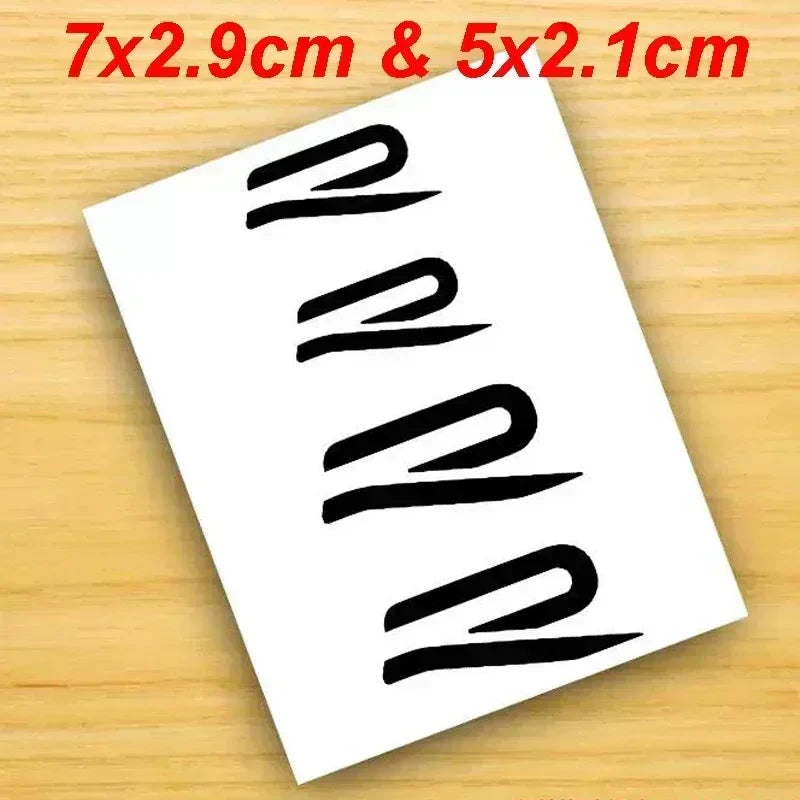 Auto stickers - Achterruit stickers met sportieve GTI en R-Line designs