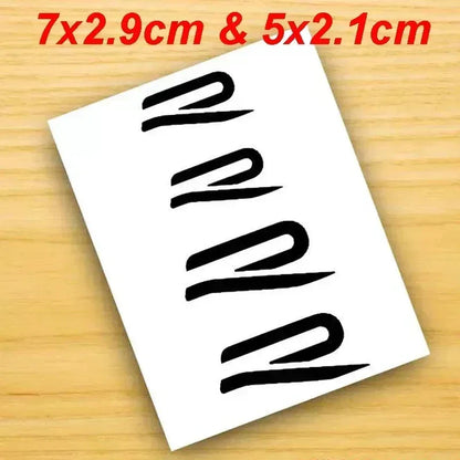 Auto stickers - Achterruit stickers met sportieve GTI en R-Line designs