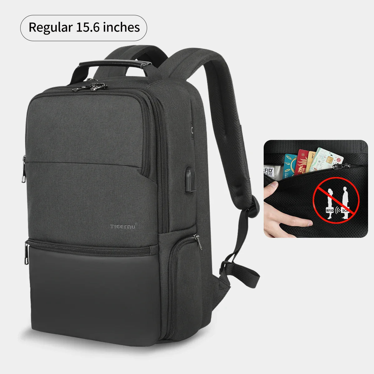 Rugzak als handbagage met opbergbare schouderbanden