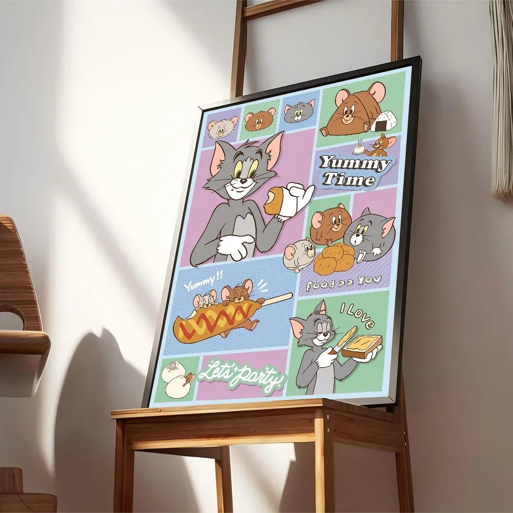 Poster met lijntekening van gezicht