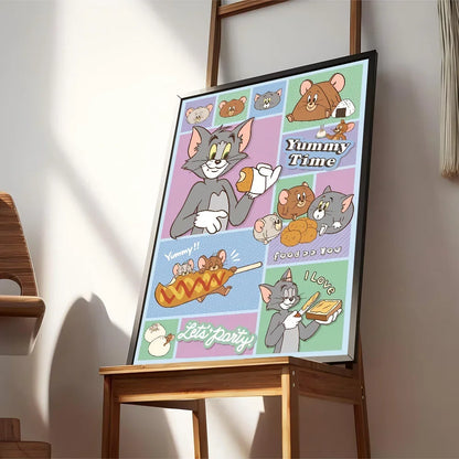 Poster met lijntekening van gezicht
