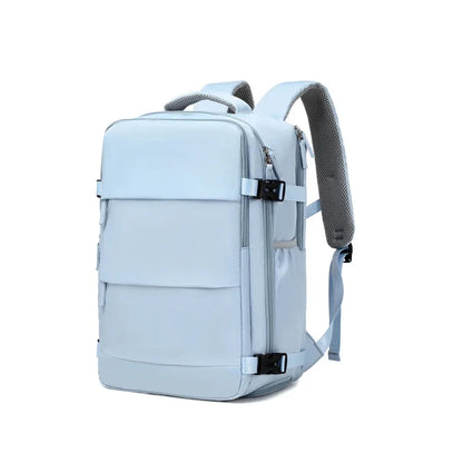 Rugzak als handbagage met opbergbare schouderbanden