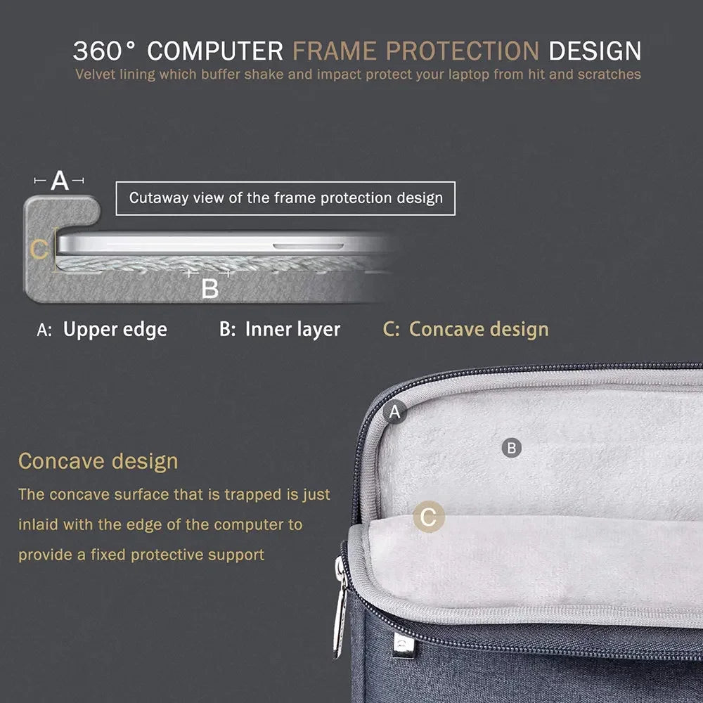 Laptop tas van echt leer – Hoogwaardige afwerking en luxe uitstraling