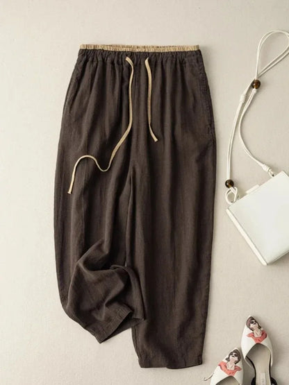 Zara linnen broek dames met hoge taille – Flatterend en trendy