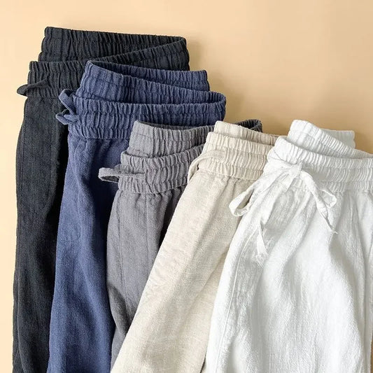Zomerse linnen broek voor heren – Ademend en luchtig