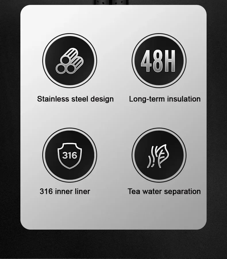 Thermosfles met interne coating – Smaakneutraal en hygiënisch