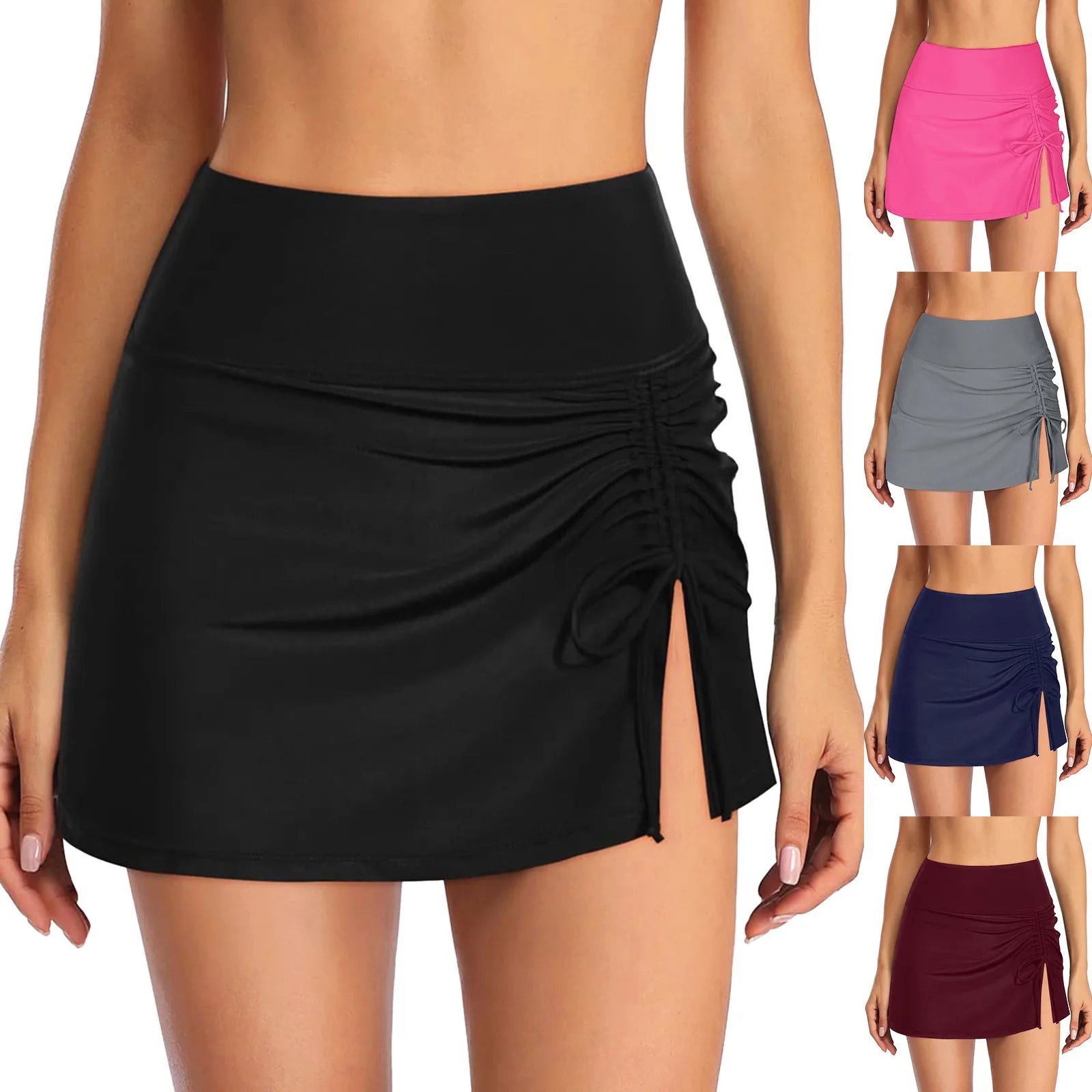 Badpak jurk met mesh details – Modern en luchtig