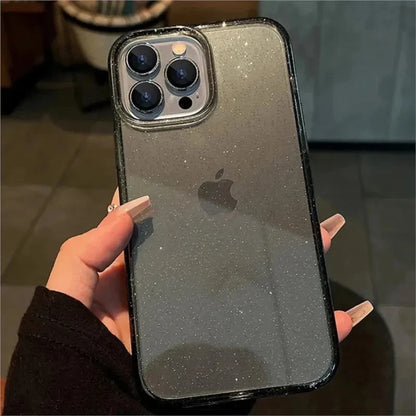 Minimalistisch clear telefoon hoesje voor iPhone 15