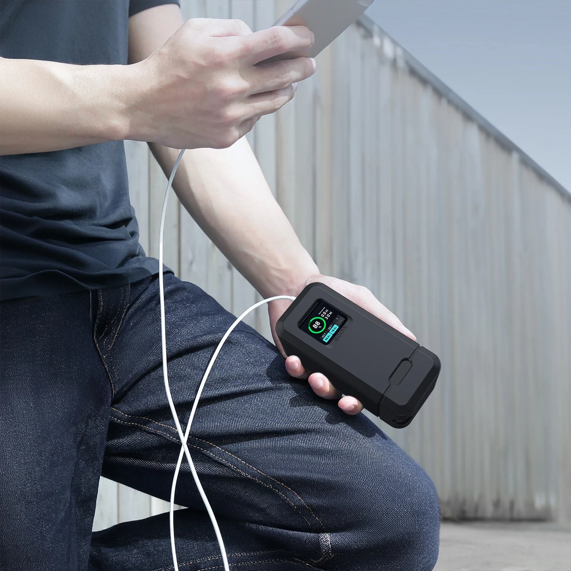 Powerbank Kruidvat met extra oplaadkabel