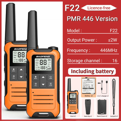 Walkie talkie professioneel met oplaadstation