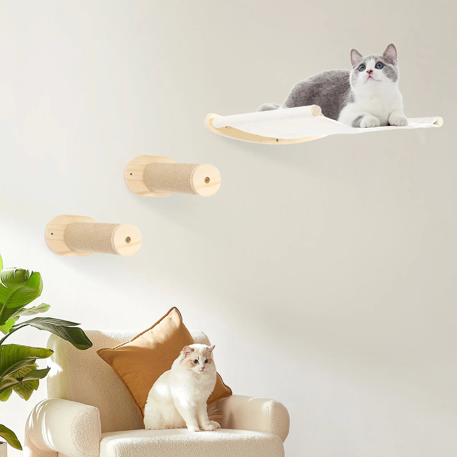 Stevige krabpaal voor actieve katten – Ideaal voor springen
