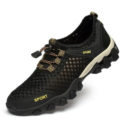 Zomerse veterschoenen voor heren in lichtgrijs