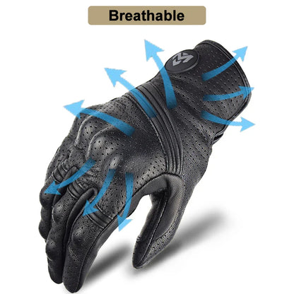 Heren handschoenen in glad leer met klassieke afwerking