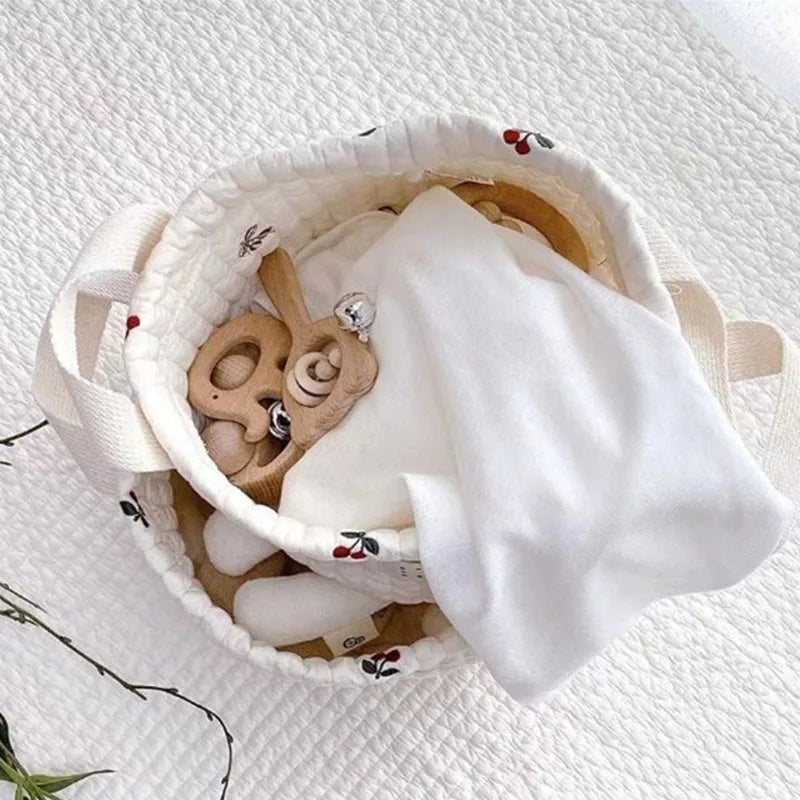 Wasmand Action in wit/grijs – Minimalistisch